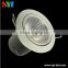 New design white sliver nickel brushed led ceiling downlight 12w dimmabl led downlights