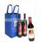 2015 new style non woven patent red wine bag