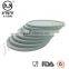 Silicone Drink Coaster With Holder Round Grips Stackable Grey