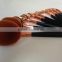 Oval makeup brush 9pcs golf,high quality oval foundation brush set