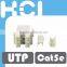 Cat 5e 180Degree UTP Modular Keystone Jack