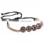 14K gold plated 316l stainless steel bracelet men's women's braided bracelet wholesale fashion jewelry