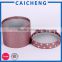 Cardboard cylinder packaging box with lids