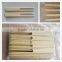 Nature bamboo materials double fork with logo for food