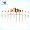 Your Own Brand 2017 Toothbrush Oval Makeup Brushes Sets 10Pcs Umbrella Oval Brush