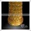 Golden Fiberglass Tall Garden Flower Pot