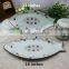 KC-00050 Haonai fish shape ceramic dinner plate