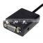 High Quality Hot Sale HD MI To VGA Converter With Audio Convex Head VGA Audio Converter Adapter Cable