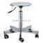 Roung Stool with Wheels and Gas Lift