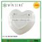 White New Design Heart-shape ceramic dish/soap plate