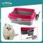 Hot selling indoor outdoor portable cat toilet PP plastic cat litter box with scoop