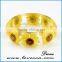 Handmade fashion girls' jewelry pressed dried flower clear resin bangle bracelet