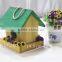 Finished colorful handmade wooden bird nest