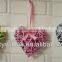 Hanging Wicker Heart for Wedding Party Decoration with Gingham Ribbon