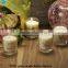 Printed flower on the glass jars containers for candles from China suppliers