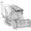 20hp gearbox short harvester reversing