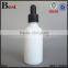 cosmetic oil 30ml glass bottle white 30ml glass dropper bottle for skin care