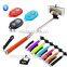 2014 new extendable mobile phone selfie stick with blue tooth remote shutter
