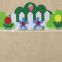 Fashion decorative wall sticker , 3D flowers kindergarten Children room Big barrier wall stick
