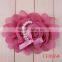Multicolor garment accessory pearl chiffon flower applique