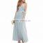 2016 Simple Design Sleeveless Long Dress Chiffon New Style for Women