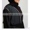 Guangzhou clothing OEM flowy effect Dark Navy Umbrella Cut Abaya