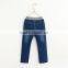 Cartoon printed tassel casual denim trousers for kids girl