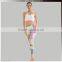 Design Your Own Private Label Gym Wear Women Elastic Band Yoga Mesh Sports Bra