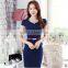 F20042A High quality office lady one piece dress formal dress
