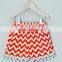 New Style Summer Baby Red And White Stripes Cotton Shorts Fashion Icing Boutique Toddler Shorts