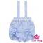 3DDK059 Lovebaby Fashions Solid Color Soft Cotton Baby Cool Suspender Ruffle Bloomers Short Pants Designs