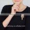 Wholesale Natural pearls 925 Silver Jewelry Women Micro Pave CZ Shiny One Stone Flower Necklace