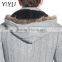 Latest Designs Man fleece lined wool top cable knit cardigan sweater with hooded