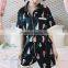 The new summer 2017 lovely ice cream silk suit my pajamas