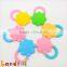 Food Grade Non Toxic Flower Baby Chewing Teether Silicone Teething Ring