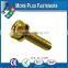 Made in Taiwan Brass Black Phosphate Phillips With Split Lock Washer Indented Hex Head Screw