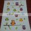 dyed border good quality 100%cotton velour printed kitchen tea towel