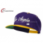 Purple Gold Los Angeles Embroidered Snapback Baseball Caps With Wool and Acrylic Blend