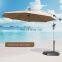Top quality outside sunshade umbrella with hand push and banana shape