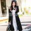 S1002 New Long Section of the Knee Slim Was Thin Hooded Large Fashion Warm Down Jacket Cotton Jacket S1002