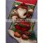 43CM Large 3D Green and Red High Quality Home Decoration Gift Christmas Stockings with Christmas Grass - Santa Claus