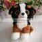 Made in China TY branded furry big eyed Police dog china factory plush toys