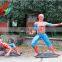 Hot sale theme park life size spiderman fiberglass statue
