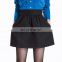2017 summer fashion high waist design short black skirt for women