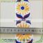 100 yards/lot Woven Jacquard Ribbon 5cm Flower pattern jacquard ribbon