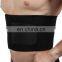 Neoprene waterproof black adjustable waist trimmer belt for weight loss