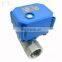 CWX15Q/N series of water control system bsp/npt 1/2"-1" stainless steel & brass motorized ball valves / electric valve 5v