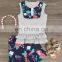 New Design Baby Girl Ruffle Clothes for Wholesale Girls Clothing Set