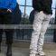 Custom logo Women winter heavier poly brushing inside stacked sweat pants jogger pant