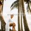 Women Lace Splicing Bikini Cover Up Long Beachwear Pareo Beach Tunic Dress White Anti-UV Cotton swimsuit Kaftan Robe